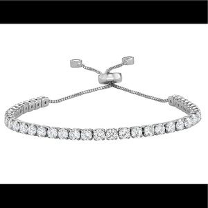 Cubic Zirconia Lariat Tennis Bracelet